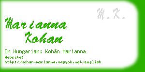 marianna kohan business card